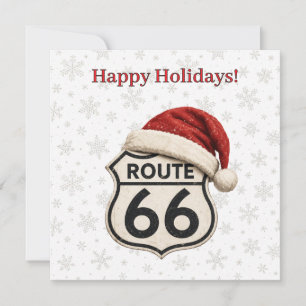 Santa Hat Route 66 Holiday Greetings