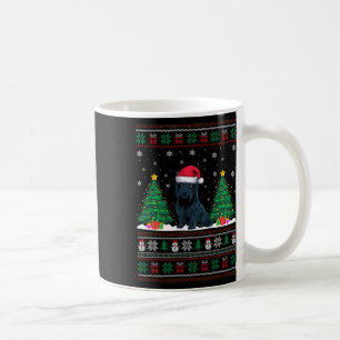 Santa Hat Scottie Dog Christmas Tree Lights Ugly S Coffee Mug