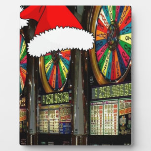 Santa Hat Slot Machines Plaque
