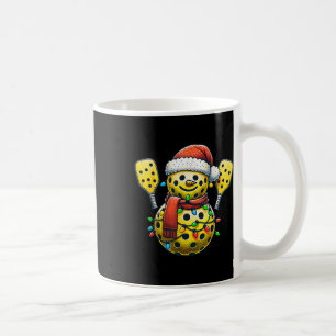 Santa Hat Snowman Family Matching Pickleball Chris Coffee Mug