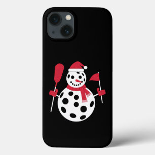 Santa Hat Snowman Family Xmas Matching Pickleball  iPhone 13 Case