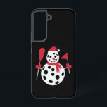 Santa Hat Snowman Family Xmas Matching Pickleball  Samsung Galaxy Case<br><div class="desc">Santa Hat Snowman Family Xmas Matching Pickleball Christmas</div>