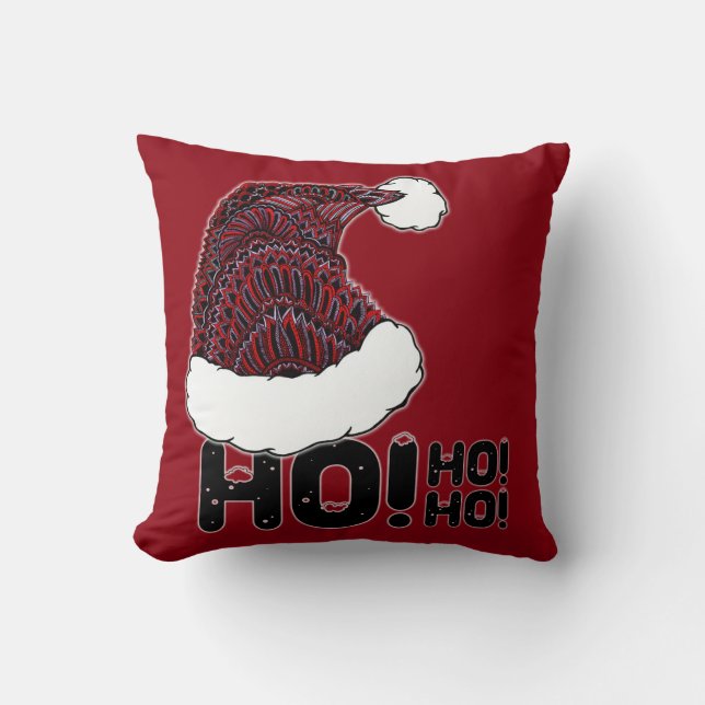 Santa Hat with Text Cushion (Front)