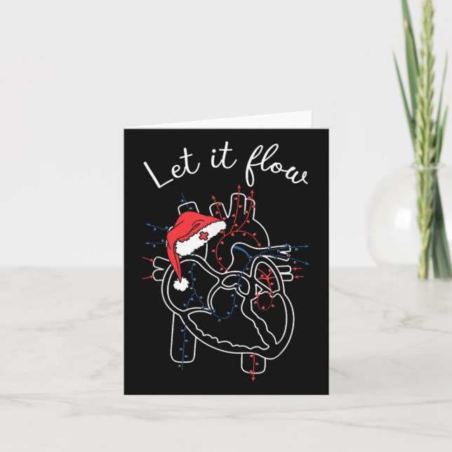 Santa Hat Xmas  Card (Front)