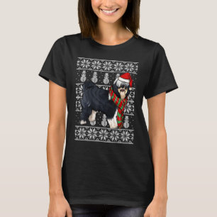 Santa Hat Xmas Tibetan Terrier Ugly Christmas T-Shirt