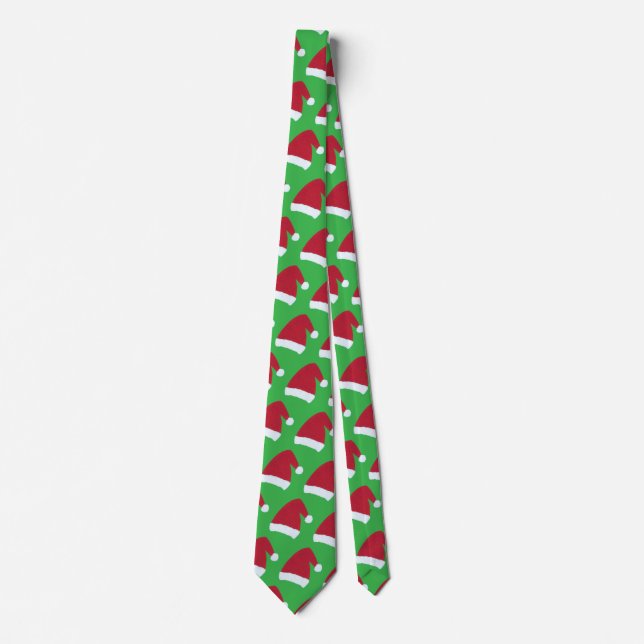 Santa Hats Christmas Ties (Front)