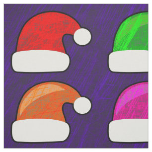 santa hats fabric