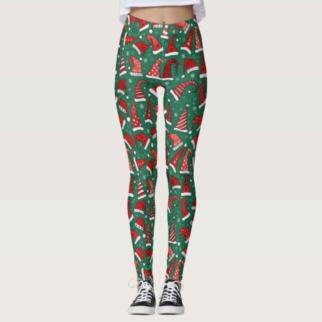 Santa Hats Leggings (Front)