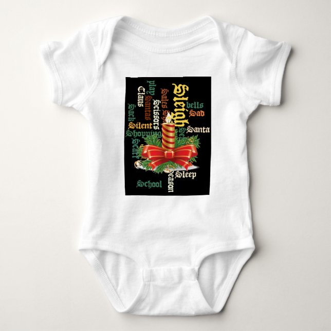 Santa Have a Nice Day and a Better Night.jpg Baby Bodysuit (Front)