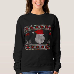 Santa Head Holiday Knit Christmas Ugly Sweater