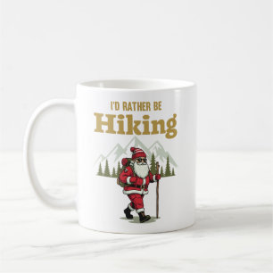 Santa Hiking Coffee Mug