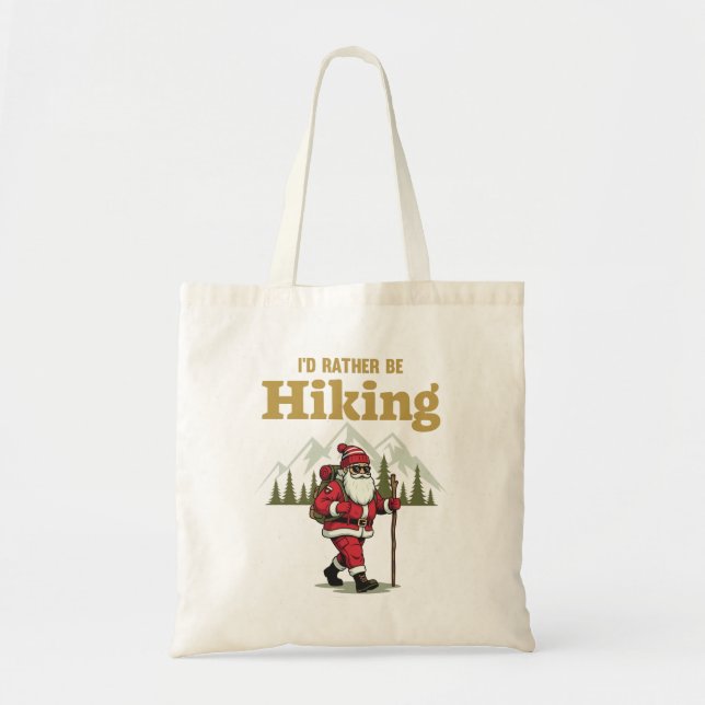 Santa Hiking Tote Bag (Front)