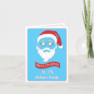 Santa Hipster style Christmas card
