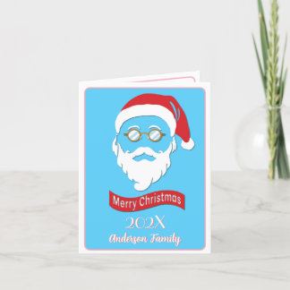 Santa Hipster style Christmas card