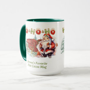 Santa Ho-Ho-Ho Personalised Coffee Mug
