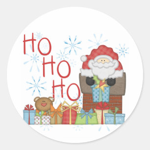 Santa Ho Ho Ho Tshirts and Gifts Classic Round Sticker