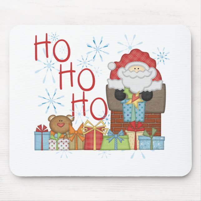 Santa Ho Ho Ho Tshirts and Gifts Mouse Pad (Front)