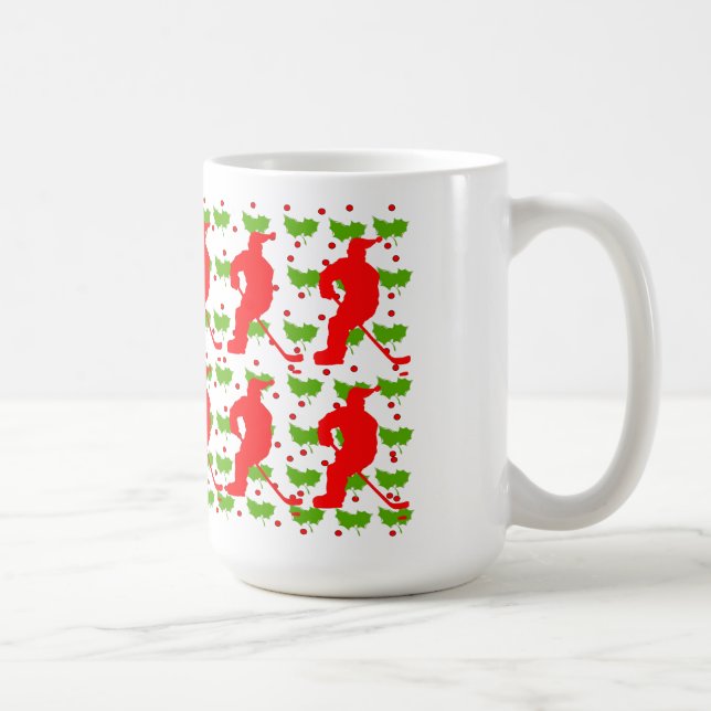 SANTA HOCKEY COFFEE MUG (Right)