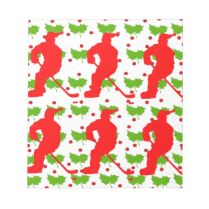 SANTA HOCKEY NOTEPAD