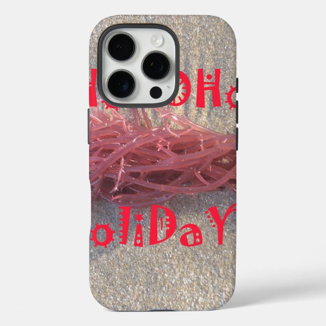 Santa HoHoHo Merry Christmas From Beach colours Case-Mate iPhone Case (Back)