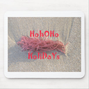 Santa HoHoHo Merry Christmas From Beach colours Mouse Pad