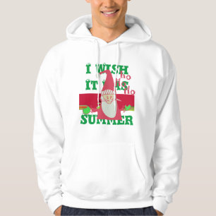 Santa HoHoHo! Summer wish Hooded Sweatshirt