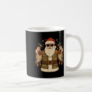Santa Hold Mallard Duck Hunting Christmas Pajama T Coffee Mug