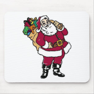 Santa Holds Toys Mouse Pad