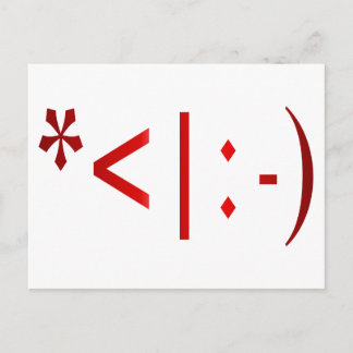 santa holiday postcard