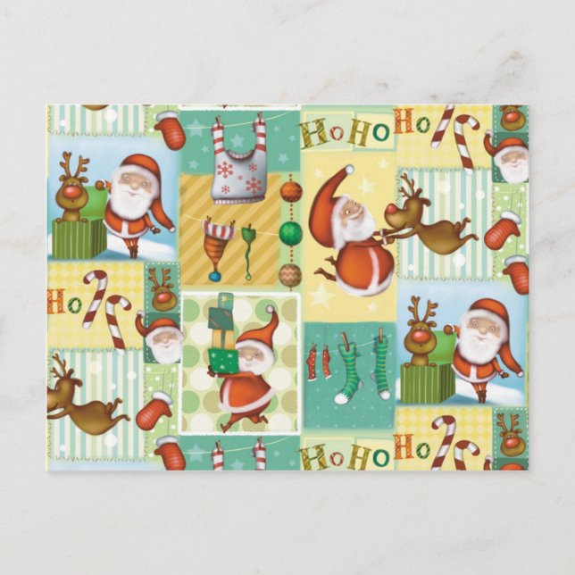 Santa Holiday Postcard (Front)