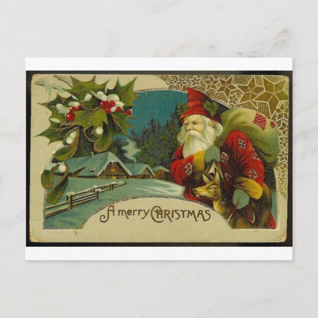 Santa Holiday Postcard (Front)