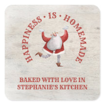 Santa Homemade Baked With Love Christmas