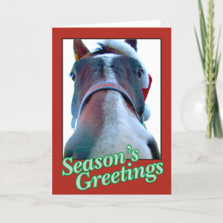 Santa Horse Christmas Card