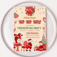 Santa Hos Funny Adult Friendsmas Christmas Party