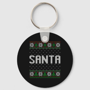 Santa I Am So Good Santa Came Twice Couples Ugly C Key Ring