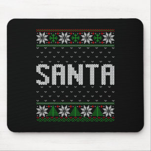 Santa I Am So Good Santa Came Twice Couples Ugly C Mouse Pad