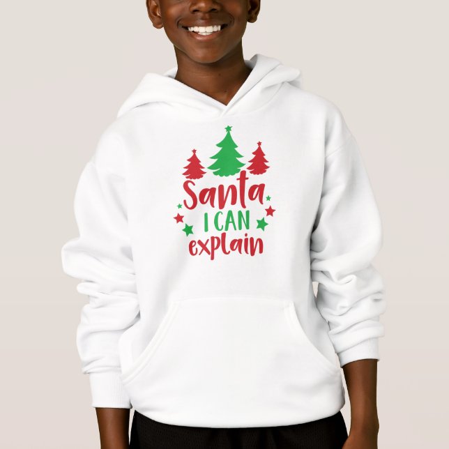 Santa I Can Explain, Trees, Stars, Christmas, Xmas (Front)
