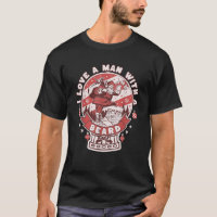 Santa I Love A Man With A Beard Retro Funny Christ