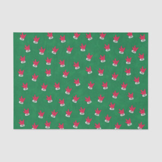 Santa "I Love You" Glove in ASL tissue paper