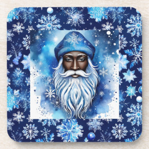 Santa in Blue  Coaster