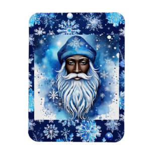 Santa in Blue  Magnet