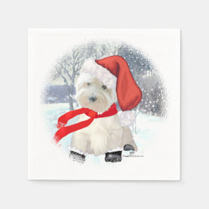 Santa in Boots Napkin