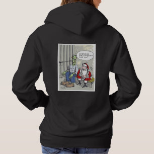 Santa In Jail women black viv hooded sweatshirt bk