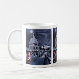 Santa in London Painting by Alfred Fox Coffee Mug