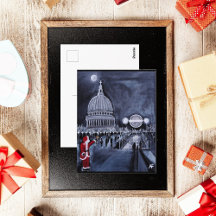 Santa in London Painting by Alfred Fox