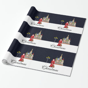 Santa In Moscow Christmas Wrapping Paper