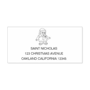 Santa in Sandals Self-inking Stamp