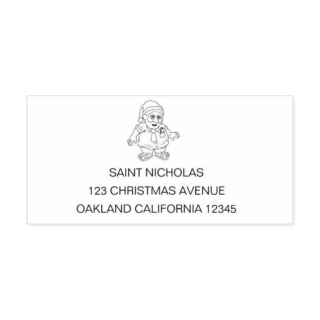 Santa in Sandals Self-inking Stamp (Design)