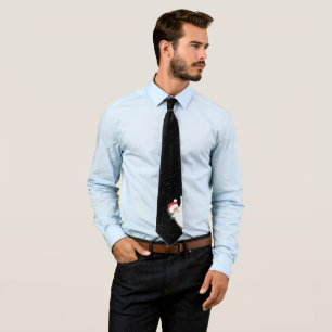 Santa In Snowflakes Tie
