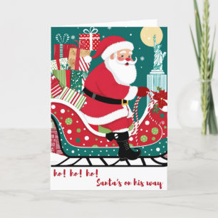 Santa in the City Holiday Card